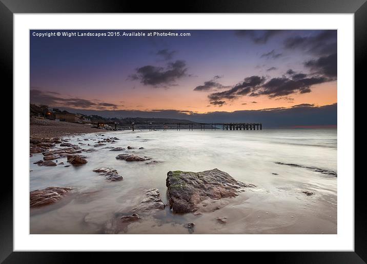 Totland Bay Isle Of Wight Framed Mounted Print by Wight Landscapes