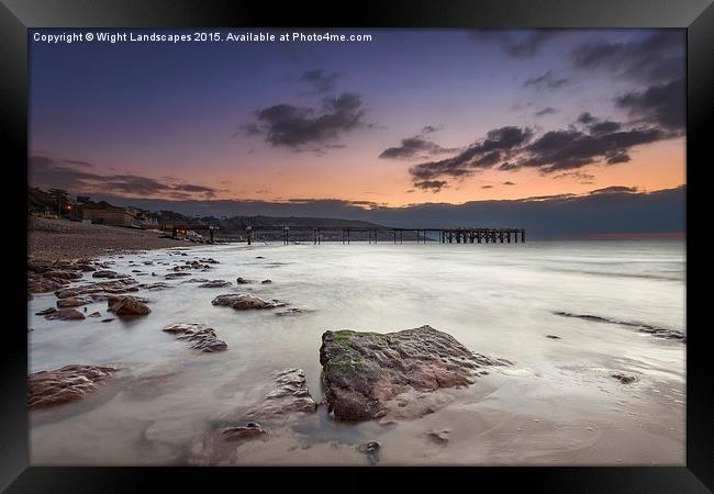 Totland Bay Isle Of Wight Framed Print by Wight Landscapes
