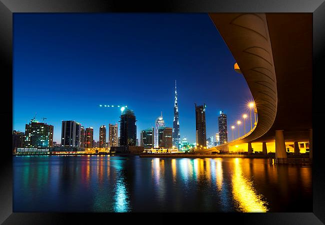  Burj Khalifa Framed Print by Dave Wragg