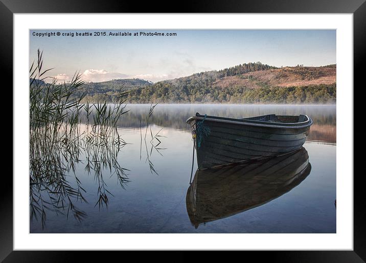  Time for a row Framed Mounted Print by craig beattie