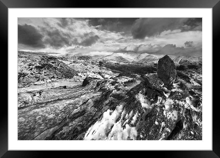  Frozen Easdale Valley Framed Mounted Print by Gary Kenyon