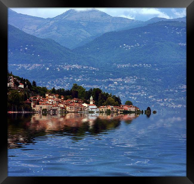  Lake Maggiore Italian lakes Framed Print by Tony Bates