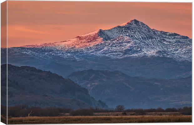  Snowdon from the Cob Canvas Print by Rory Trappe