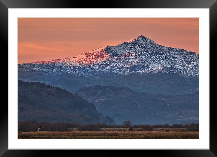  Snowdon from the Cob Framed Mounted Print by Rory Trappe