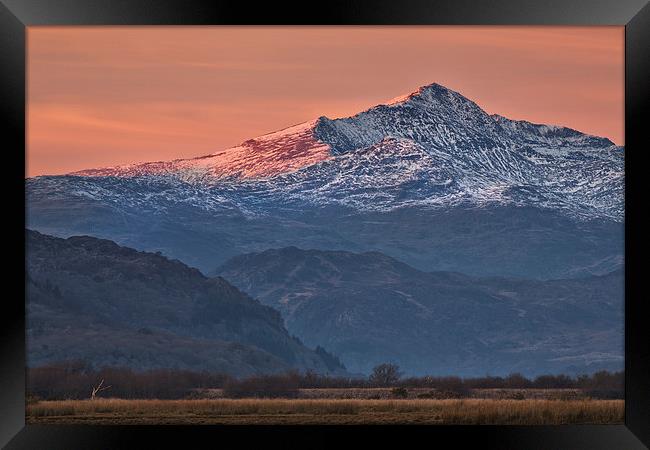  Snowdon from the Cob Framed Print by Rory Trappe