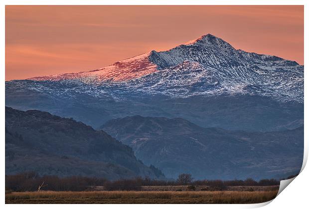  Snowdon from the Cob Print by Rory Trappe