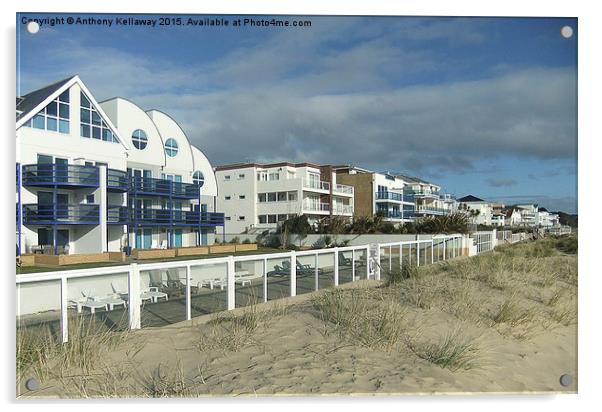 SANDBANKS LUXURY APARTMENTS  Acrylic by Anthony Kellaway