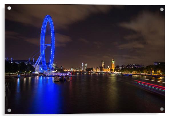  The London Eye Acrylic by Louise Wilden