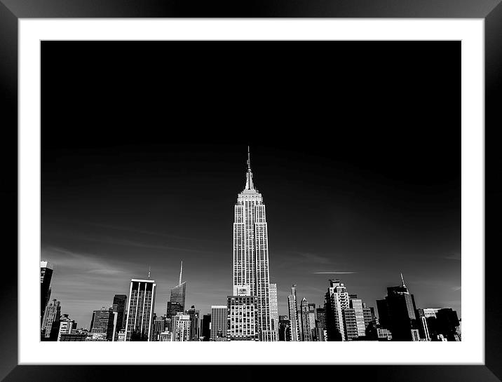  New York Skyline Framed Mounted Print by Louise Wilden