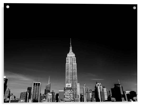  New York Skyline Acrylic by Louise Wilden