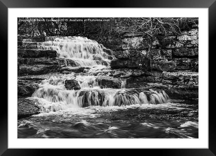  East Gill Force Framed Mounted Print by Sandi-Cockayne ADPS