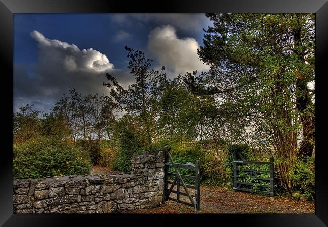 Cottage gate Framed Print by Andreas Hartmann