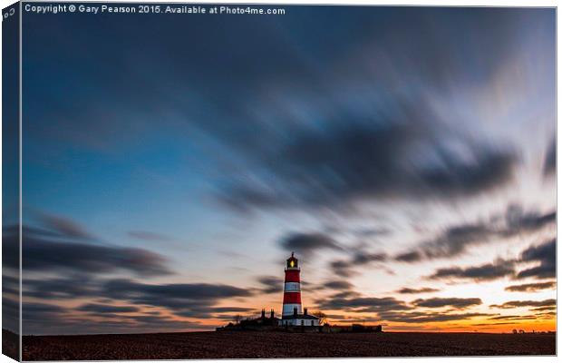  Happisburgh lighthouse ( no.2 )  Canvas Print by Gary Pearson