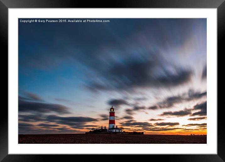  Happisburgh lighthouse ( no.2 )  Framed Mounted Print by Gary Pearson