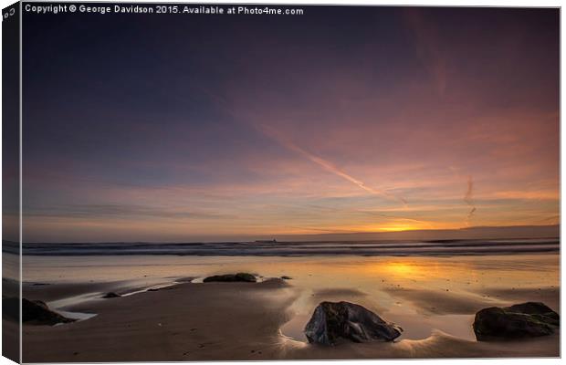   Long Sands, Low Tide 02 Canvas Print by George Davidson