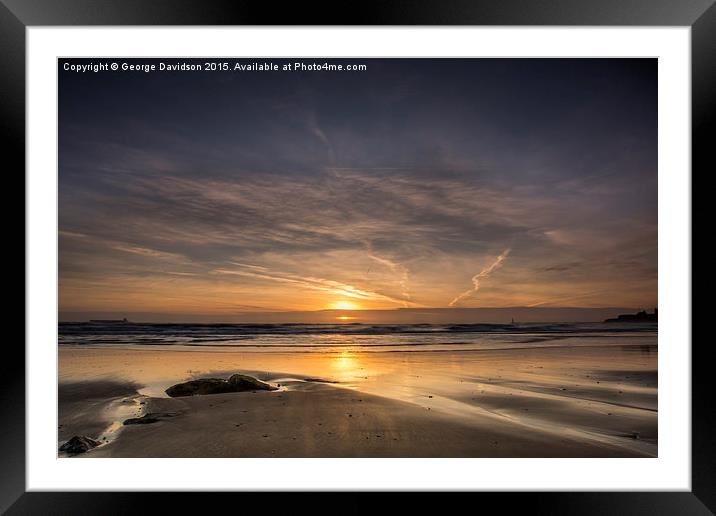   Long Sands, Low Tide 06 Framed Mounted Print by George Davidson