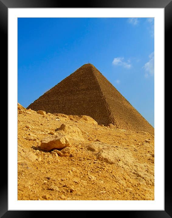 giza pyramid 01 Framed Mounted Print by Antony McAulay