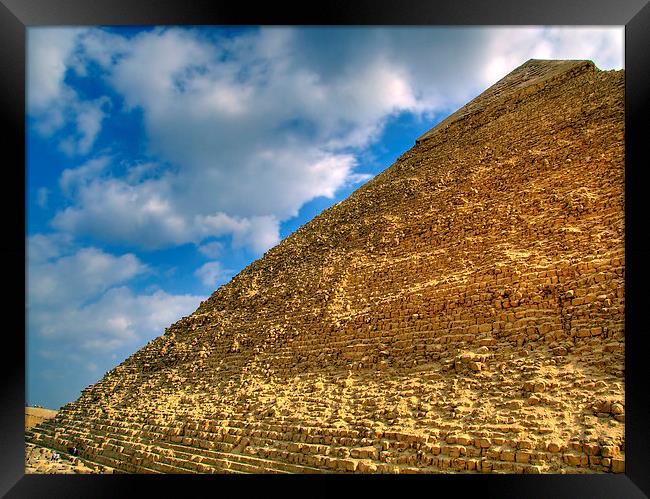 giza pyramid 03 Framed Print by Antony McAulay