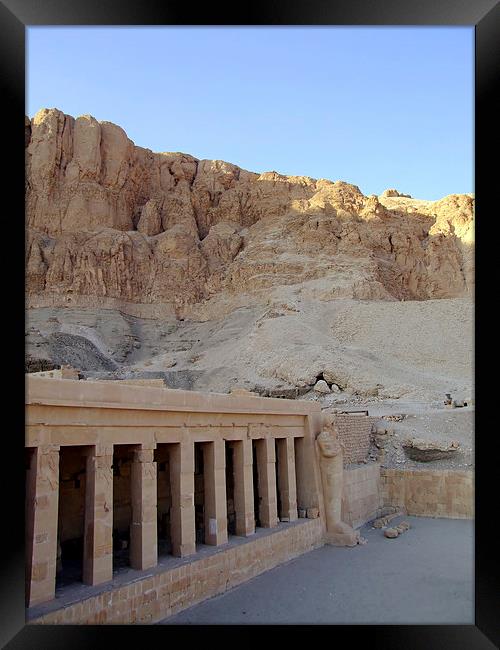 Hatshepsut temple 07 Framed Print by Antony McAulay