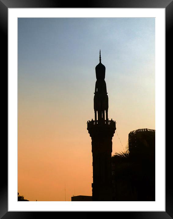 islamic mosque 08 Framed Mounted Print by Antony McAulay