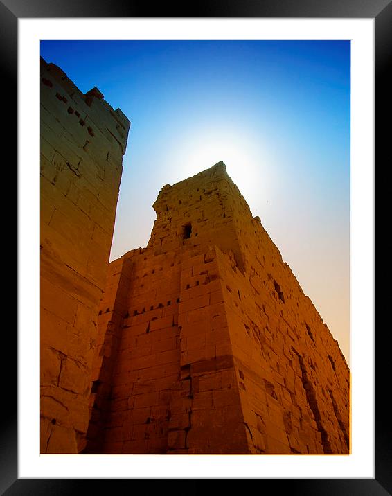 karnak temple 05 Framed Mounted Print by Antony McAulay