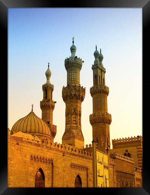 Local Cairo Mosque 05 Framed Print by Antony McAulay
