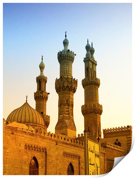 Local Cairo Mosque 05 Print by Antony McAulay