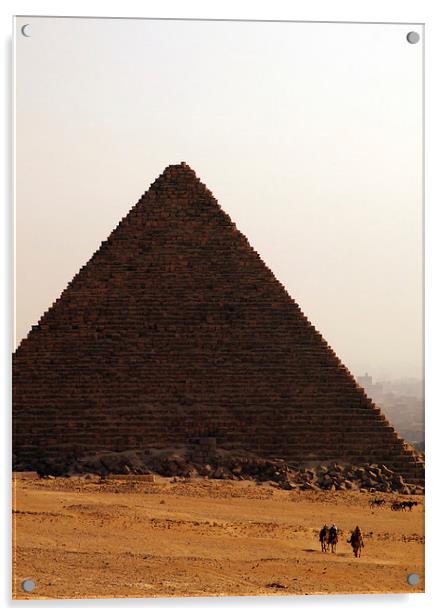 pyramids of giza 10 Acrylic by Antony McAulay