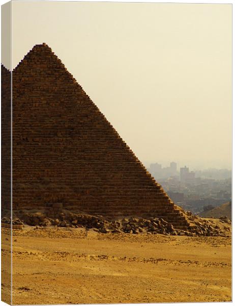 pyramids of giza 13 Canvas Print by Antony McAulay