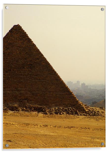 pyramids of giza 13 Acrylic by Antony McAulay