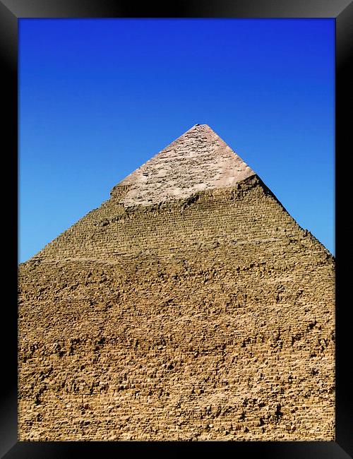 pyramids of giza 15 Framed Print by Antony McAulay