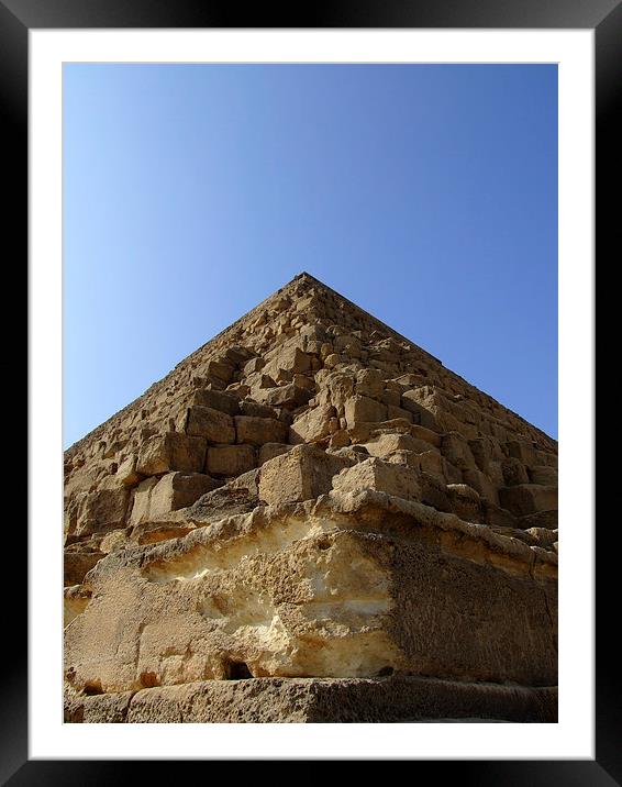 pyramids of giza 20 Framed Mounted Print by Antony McAulay