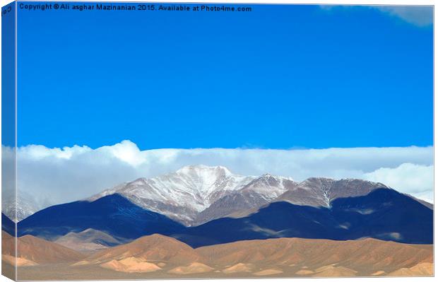  The shadow of clouds in mountain, Canvas Print by Ali asghar Mazinanian
