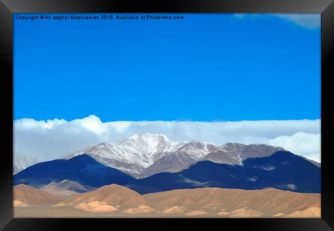  The shadow of clouds in mountain, Framed Print by Ali asghar Mazinanian