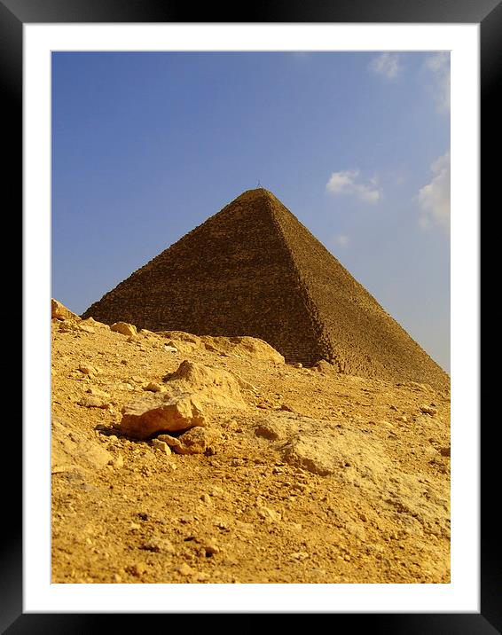 pyramids of giza 22 Framed Mounted Print by Antony McAulay