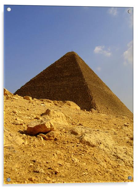 pyramids of giza 22 Acrylic by Antony McAulay
