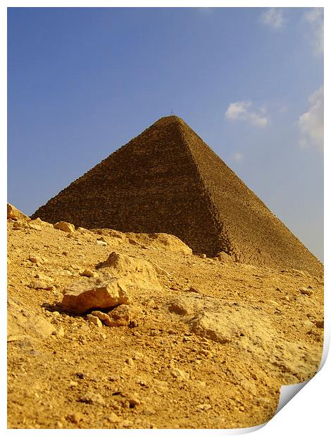 pyramids of giza 22 Print by Antony McAulay