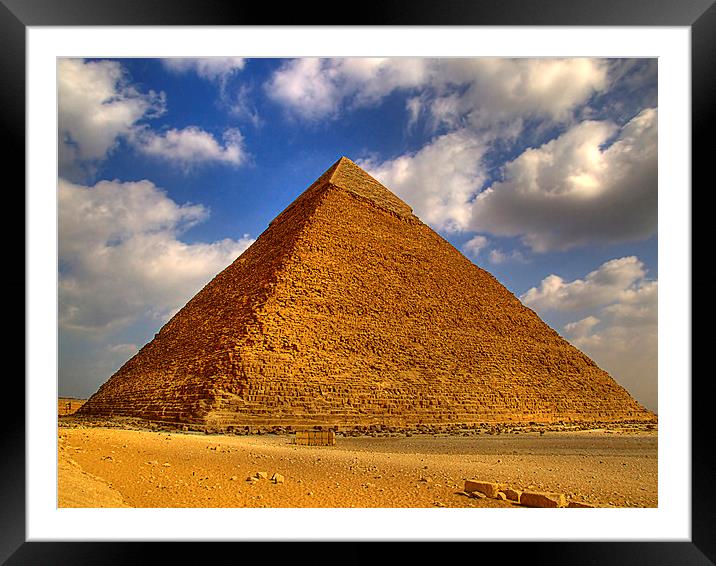 pyramids of giza 28 Framed Mounted Print by Antony McAulay