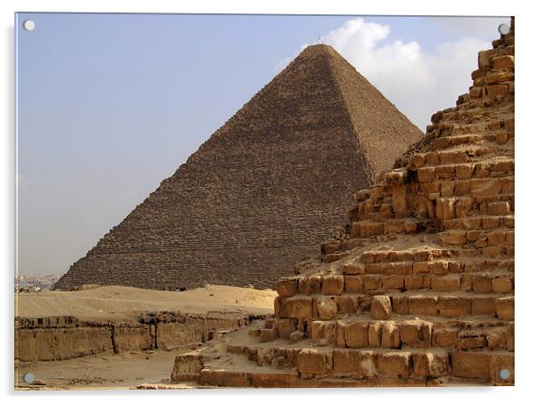 pyramids of giza 34 Acrylic by Antony McAulay