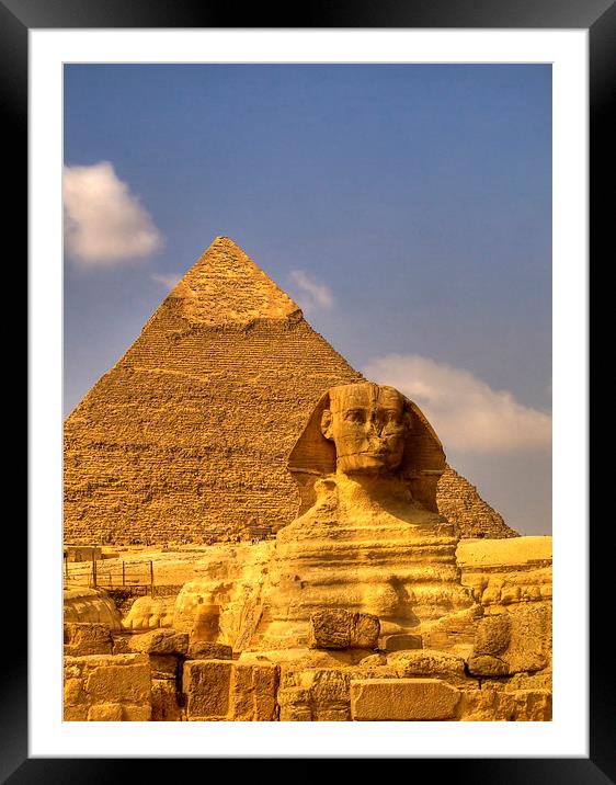 Sphinx 02 Framed Mounted Print by Antony McAulay