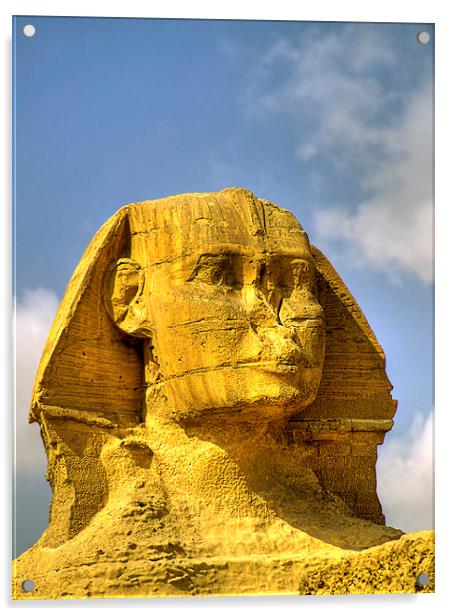 Sphinx head HDR Acrylic by Antony McAulay