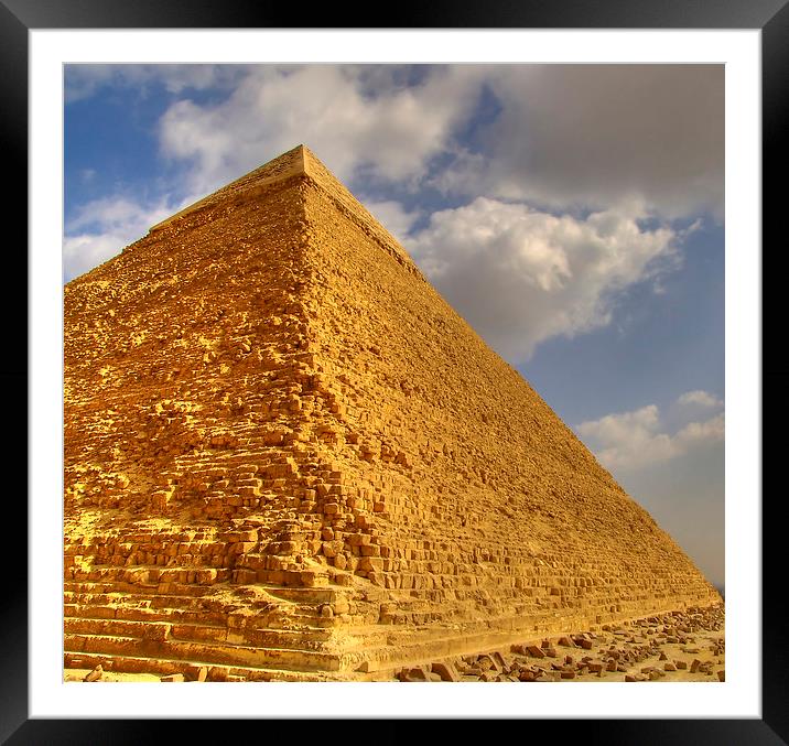  the great pyramid Framed Mounted Print by Antony McAulay