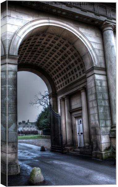  Harewood Gates Canvas Print by David Pacey