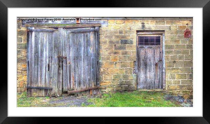  Old Barn Doors Framed Mounted Print by David Pacey