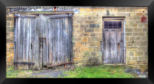  Old Barn Doors Framed Print by David Pacey