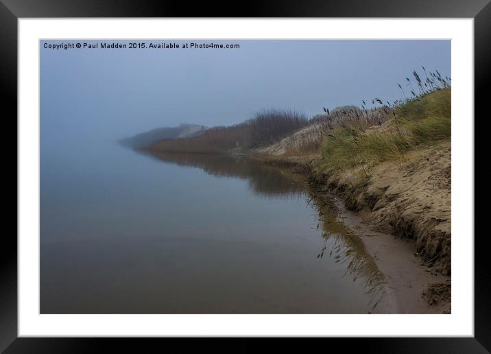 Foggy February Morning at the lakeside Framed Mounted Print by Paul Madden