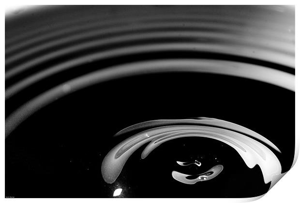 Coffee ripple Print by Kevin Baxter