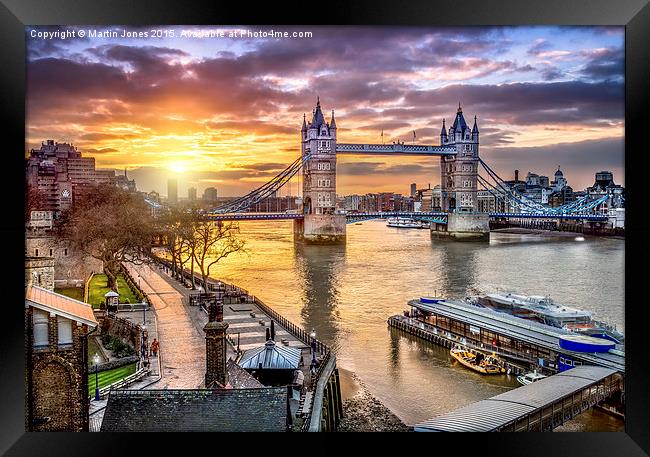  Dawn Over Tower Bridge Framed Print by K7 Photography