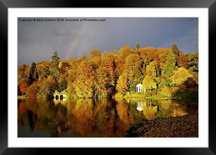 Stormy Stourhead Framed Mounted Print by Zena Clothier