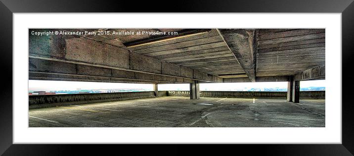  No Parking - Get Carter Framed Mounted Print by Alexander Perry
